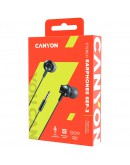 CANYON Stereo earphones with microphone, metallic