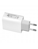 Makki бързо зарядно Fast Charger Wall - QC3.0 + Power Distribution Type-C 18W White - MAKKI-PQ18W-WH