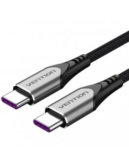 Vention Кабел USB 2.0 Type-C to Type-C - 2.0M Black 5A Fast Charge - TAEHH