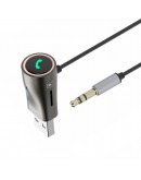 Bluetooth аудио приемник Earldom ET-M65, 3.5mm, Micro SD, Черен – 17717