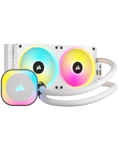 CORSAIR iCUE LINK H100i RGB White AIO, 240mm