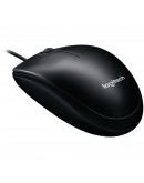 LOGITECH B100 Corded Mouse - BLACK - USB -