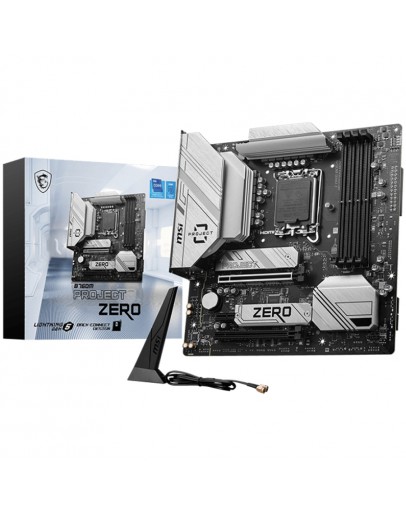 MSI B760M PROJECT ZERO, mATX, Socket LGA 1700,