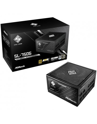 Asrock SL-750G, 750W, 80 Plus GOLD, Fully Modular