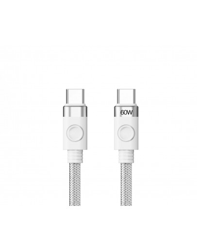 Orico кабел Cable USB C-to-C PD 60W Charging 1.0m White - CDX-60CC-WH