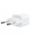 Acefast Универсално зарядно за стена Charger Wall GaN PD20W - A73 Mini with 1.2m cable - USB-C x 1, White