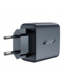 Acefast Универсално зарядно за стена Charger Wall GaN PD35W - A49 - USB-C x 2, Black