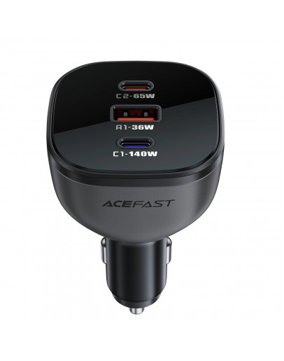 Acefast зарядно за кола Fast Charger Car PD3.1 165W - B14 - USB-C x 2, USB-A x 1, Black