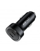 Acefast зарядно за кола Fast Charger Car PD3.0 72W - B2 - USB-C x 2, Black