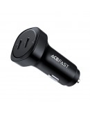 Acefast зарядно за кола Fast Charger Car PD3.0 72W - B2 - USB-C x 2, Black