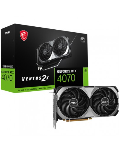 MSI Video Card Nvidia GeForce RTX 4070 VENTUS 2X