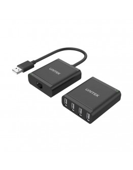 Unitek удължител USB Extension over LAN - USB-A Male to 4 port Female - Y-2516