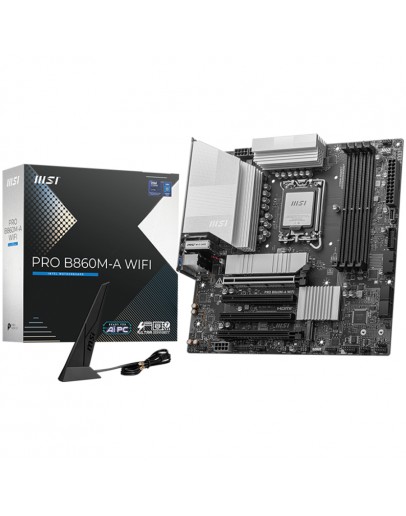 MSI PRO B860M-A WIFI, mATX, LGA 1851, 4x DDR5