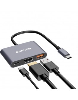 CANYON hub DS-4 3in1 USB-C