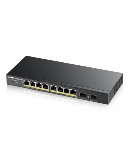 ZyXEL GS1900-10HP v2, 8-port GbE L2 PoE Smart Swit