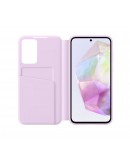 Samsung A35 Smart View Wallet Case Lavender