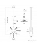 Neomounts Back to Back Screen Ceiling Mount (Heigh