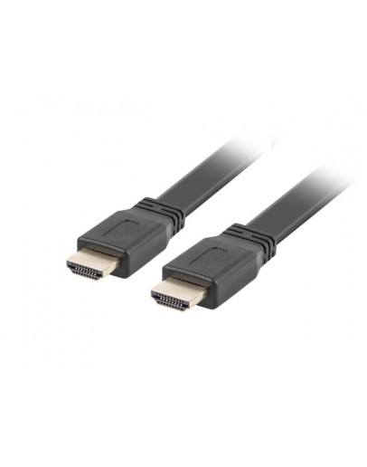 Lanberg HDMI M/M V2.0 cable 3m, 4K flat, black