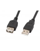 Lanberg extension cable USB 2.0 AM-AF, 5m, black