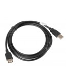 Lanberg extension cable USB 2.0 AM-AF, 1.8m, black