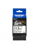 Brother HSe-231E 11.2mm Black on White Heat Shrink