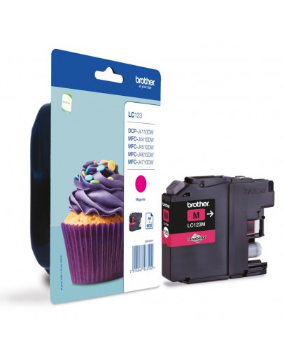 Brother LC-123 Magenta Ink Cartridge for MFC-J4510