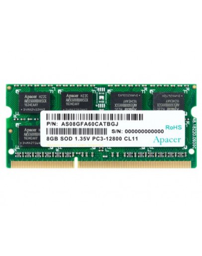 Apacer 8GB Notebook Memory - DDR3 SODIMM 204pin Lo