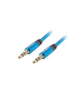 Lanberg mini jack 3.5mm M/M 3 pin cable 2m, blue p