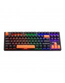 Marvo механична геймърска клавиатура Gaming Mechanical keyboard 87 keys, Orange caps TKL - KG901C