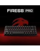 Madlions професионална геймърска механична клавиатура Professional Gaming Mechanical Keyboard FIRE 68 PRO - 8K, Gateron Magnetic Jade Switches, RGB - Black