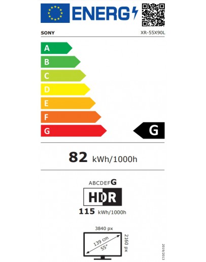 Sony XR-55X90L 55 4K HDR TV BRAVIA , Full Array LE