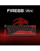 Madlions професионална геймърска механична клавиатура Professional Gaming Mechanical Keyboard FIRE 68 ULTRA - 8K, Gateron Magnetic Jade Switches - Black