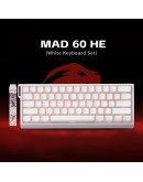 Madlions професионална геймърска механична клавиатура Professional Gaming Mechanical Keyboard MAD 60 HE RGB - 1K, Magnetic Amber Pro Switches - White