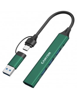 CANYON hub DS-02 4in1 USB-A/C