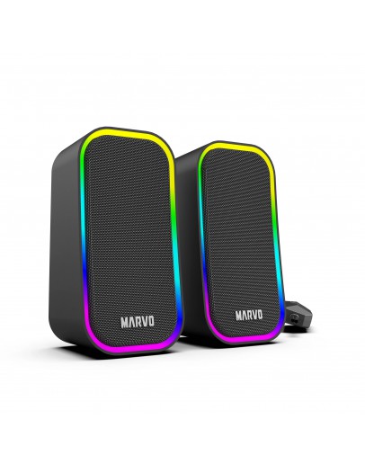 Marvo Тонколони Gaming Speakers 2.0 6W Havoc 20 Black - MARVO-SG-285-BK