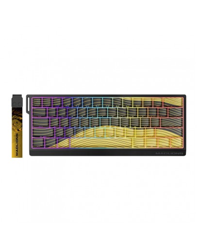 Madlions професионална геймърска механична клавиатура Professional Gaming Mechanical Keyboard MAD 60 HE Contour Flagship - 8K, Magnetic Amber Pro [Linear]