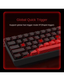 Madlions професионална геймърска механична клавиатура Professional Gaming Mechanical Keyboard MAD 68 R White- 8K, Kunlun Magnetic Switches [Linear]