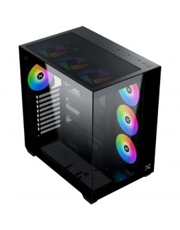 Aqua V Air (Black, ATX, U3x2+Type C, 2PCS TG,