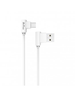 Кабел за данни DeTech DE-21M, Micro USB, 1.0m, Бял - 14129