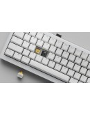 Ducky професионална геймърска механична клавиатура Professional Gaming Mechanical Keyboard One X Mini Wireless White - Ducky AI Switches [Linear], Bluetooth
