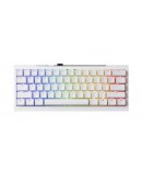 Ducky професионална геймърска механична клавиатура Professional Gaming Mechanical Keyboard One X Mini Wireless White - Ducky AI Switches [Linear], Bluetooth