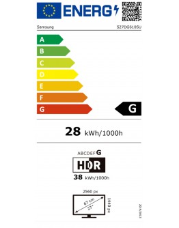 Монитор Samsung 27DG610 27 Odyssey G6 Smart, OLED, 240 Hz,