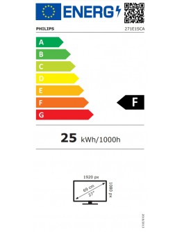 Монитор Philips 271E1SCA, 27 Curved 1500R VA WLED, 1920x10