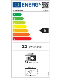 Монитор LG 27SR50F-W, 27 IPS Smart webOS23, Anti-Glare, 5m