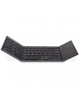 Клавиатура No brand B033, Тъчпад, Сгъваема, Bluetooth, Черен - 6177