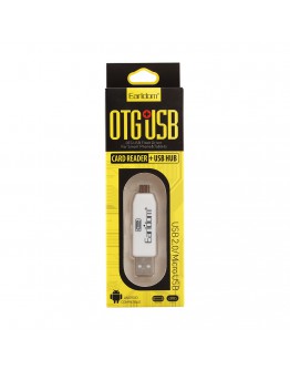 Преходник Earldom ET-OT05, USB F към Micro USB, Четец за карти, OTG, Различни цветове - 40170