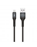 Кабел за данни DeTech DE-C38C, Type-C, 1.0m, Черен - 40199