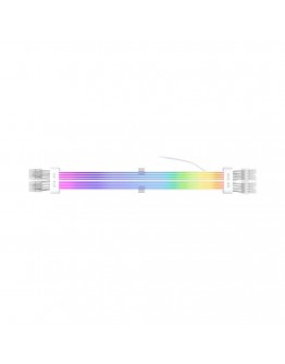 1stPlayer удължителен кабел Extension Modding Cable PCIe 6+2PIN Addressable RGB White - NC2-8P-WH