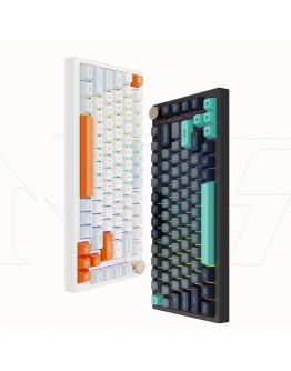 VGN безжична геймърска механична клавиатура Wireless Gaming Mechanical Keyboard - N75 PRO Jelly Orange - Azure Switches, RGB