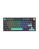 VGN професионална геймърска механична клавиатура Professional Gaming Mechanical Keyboard N75 RGB Caribbean Blue - Power Silver Switches [Linear]
